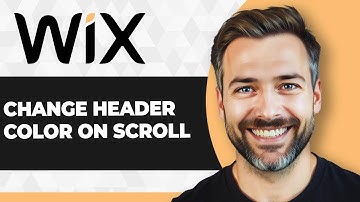 How to Change Header Color on Scroll in Wix (Step By Step) (2025 Guide)