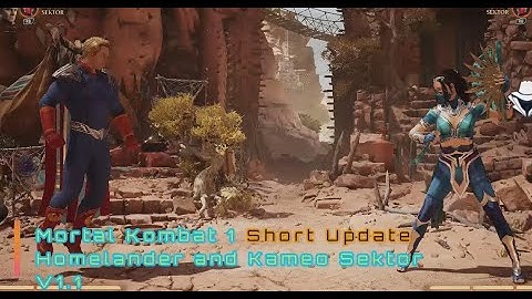 MK1 Private Homelander and Kameo Sektor Update V1.1 | Script Cronus Zen