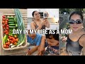 DAY IN MY LIFE AS A MOM♡ Harvesting my garden, Coffee Recipe &amp; MORE!!