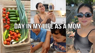 DAY IN MY LIFE AS A MOM♡ Harvesting my garden, Coffee Recipe &amp; MORE!!