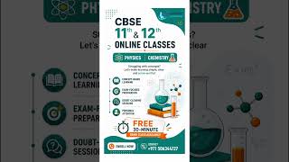 🚀 Turn Confusion into Clarity!CBSE 11th &amp; 12th | Physics &amp; Chemistry #onlineclasses #cbse #physics