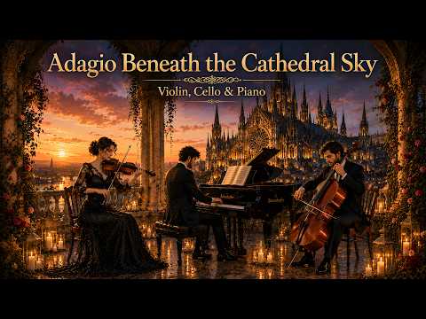 Adagio Beneath the Cathedral Sky 🎻 The Most Beautiful Violin, Cello & Piano Adagio