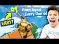 HOW TO WIN SOLO FORNITE 99.99% OF THE TIME (BEST STRATEGY) Fortnite: Battle Royale