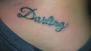 🥰darling name tattoo designs🥰 #marathimulga#miss #motivation #love #momdadlove #viral #foryou