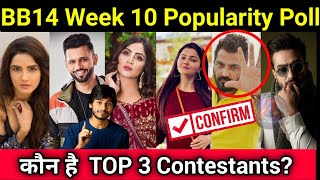 Bigg Boss 14 Week 10 Popularity Polls | कौन है Top 3 Contestants? | BB 14 polls