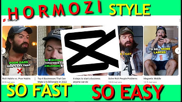 How To Add Captions like Alex Hormozi on CapCut So Fast Easy