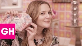 Drew Barrymore Shows What's In Her Makeup Bag | GH