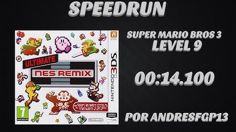 Ultimate Nes Remix 3ds Super Mario Bros 3 level 9 Speedrun Former WR in 00:14.100 by andresfgp13