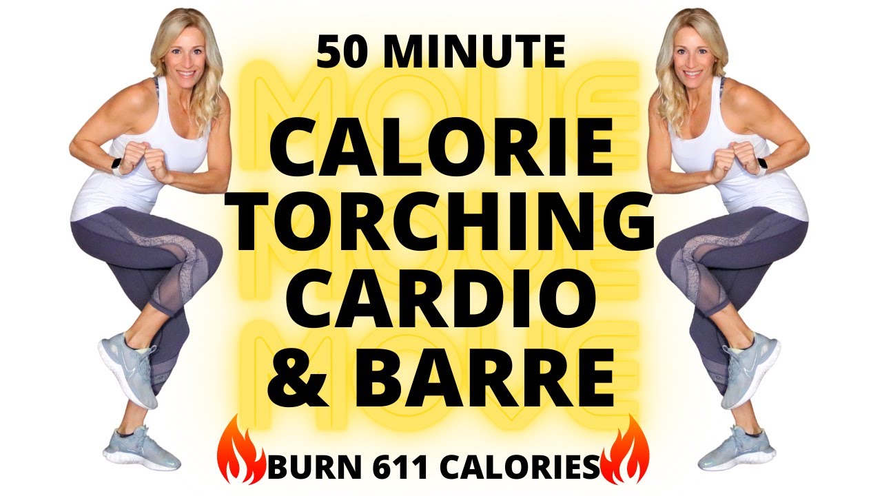 50 Minute CALORIE TORCHING Cardio Barre Workout Home Workouts Burn 611 Calories