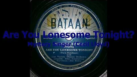 Mystery Singer (Cecil Lloyd) - Are You Lonesome To...