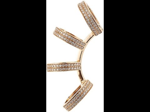 Four Row Earring Cuff Mockingjay Crystal Single Ear You Four Row Earring Cuff Mockingjay Crystal Single Ear