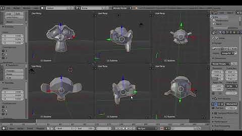 multi monitor fun in blender.