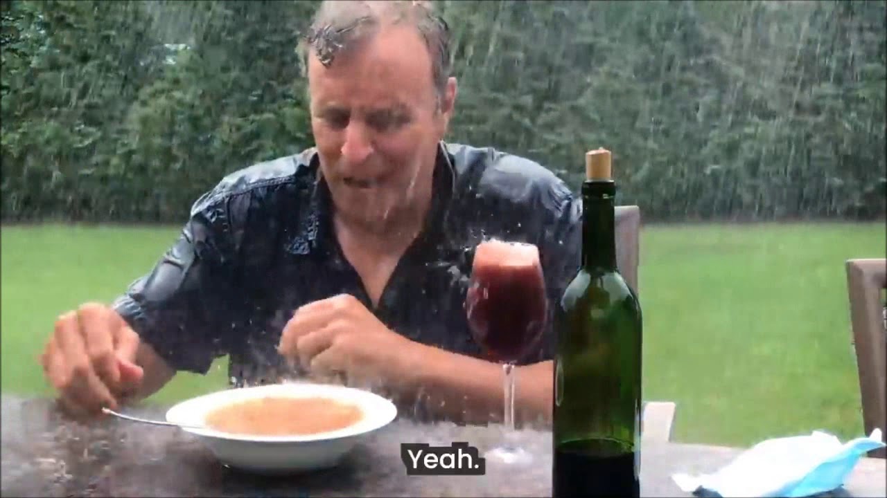 soup in rain - YouTube