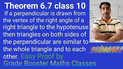 Theorem 6.7 class 10 #theorem6.7