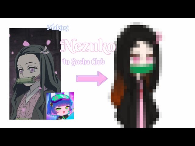 Como hacer a nezuko en gacha club🌸// Gacha Club// Gacha Life