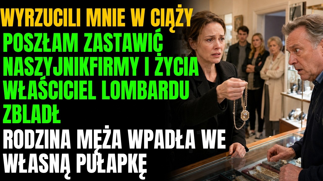 Stary naszyjnik w lombardzie zmienił wszystko. Właściciel pobladł, słuchał mojego brzucha i mówił o rodzinie, która wszystko niszczy. Potem Marek, list z grobu i dokumenty, które mogły zabić....