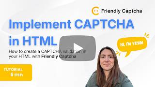 How to Implement a CAPTCHA in HTML | Friendly Captcha Tutorial screenshot 1