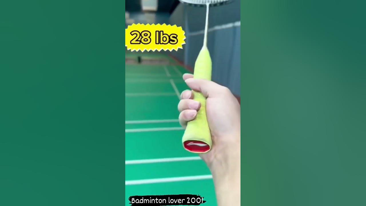 26 lbs to 100 lbs sound 🔊in #badminton racket😈😈