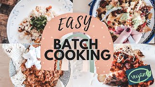 FAMILY OF 5 VEGAN BATCH COOKING| SNACK/FINGER FOODS AND MEAL IDEAS