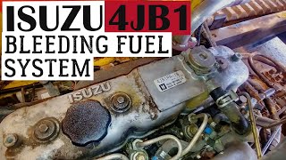 ISUZU 4JB1 2.8L - HOW TO PRIME or BLEED FUEL SYSTEM