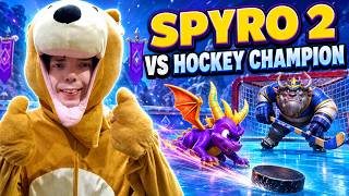 Spyro takes on a hockey champion!
