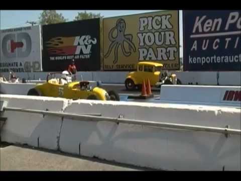 4 Bangers drag race Antique Nationals - YouTube