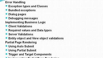 Oracle Application Framework