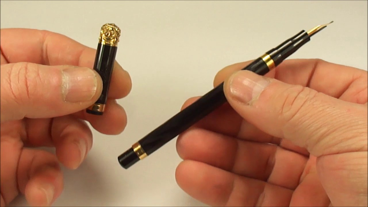 ANTIQUE THE SWAN PEN EYEDROPPER FOUNTAIN PEN YouTube