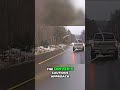 Maine Flash Freeze: Semi-Truck Wrecks on Icy Road! #shorts