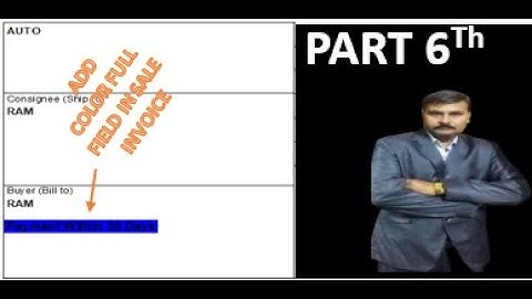 || HOIW TO ADD OWN COLORFULL FIELD IN SALE INVOICE EXPINV : BUYER IN TALLY PRIME USING TDL||