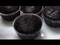 Moist Chocolate cupcakes | no eggs, no milk