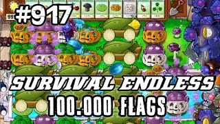 Plants vs Zombies Survival Endless 100000 Flags Part 917 | 18320 - 18340 Flags