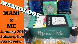 Maniology Mani x Me January 2019 Box | Review and Swatches | Nail Art Subscription