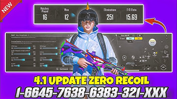 BGMI 4.1 UPDATE SENSITIVITY CODE | BGMI BEST SENSITIVITY SETTINGS | BGMI ZERO RECOIL SENSITIVITY 🔥