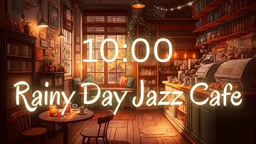 10 Minute Timer – Coffee Shop Jazz & Rain Ambience