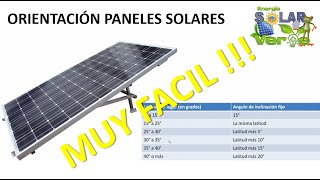 ✅Orientación para paneles solares. ángulo de inclinación #solarpanel #solarenergy #angulopanel