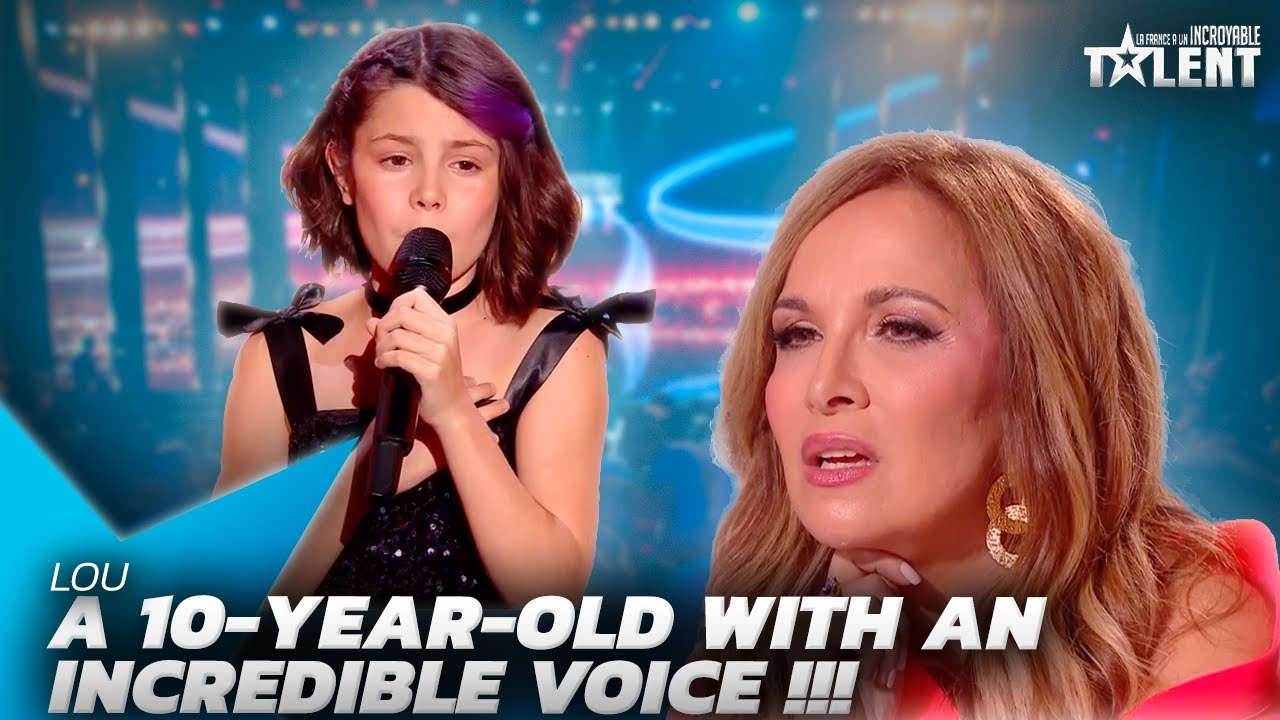 10-year-old Lou captivates judges with a flawless rendition of Mylène Farmer, leaving all in awe
