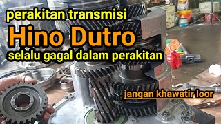 Cara cepat merakit transmisi Hino Dutro 130 HT, cara susun gigi transmisi Hino Dutro 130 HT