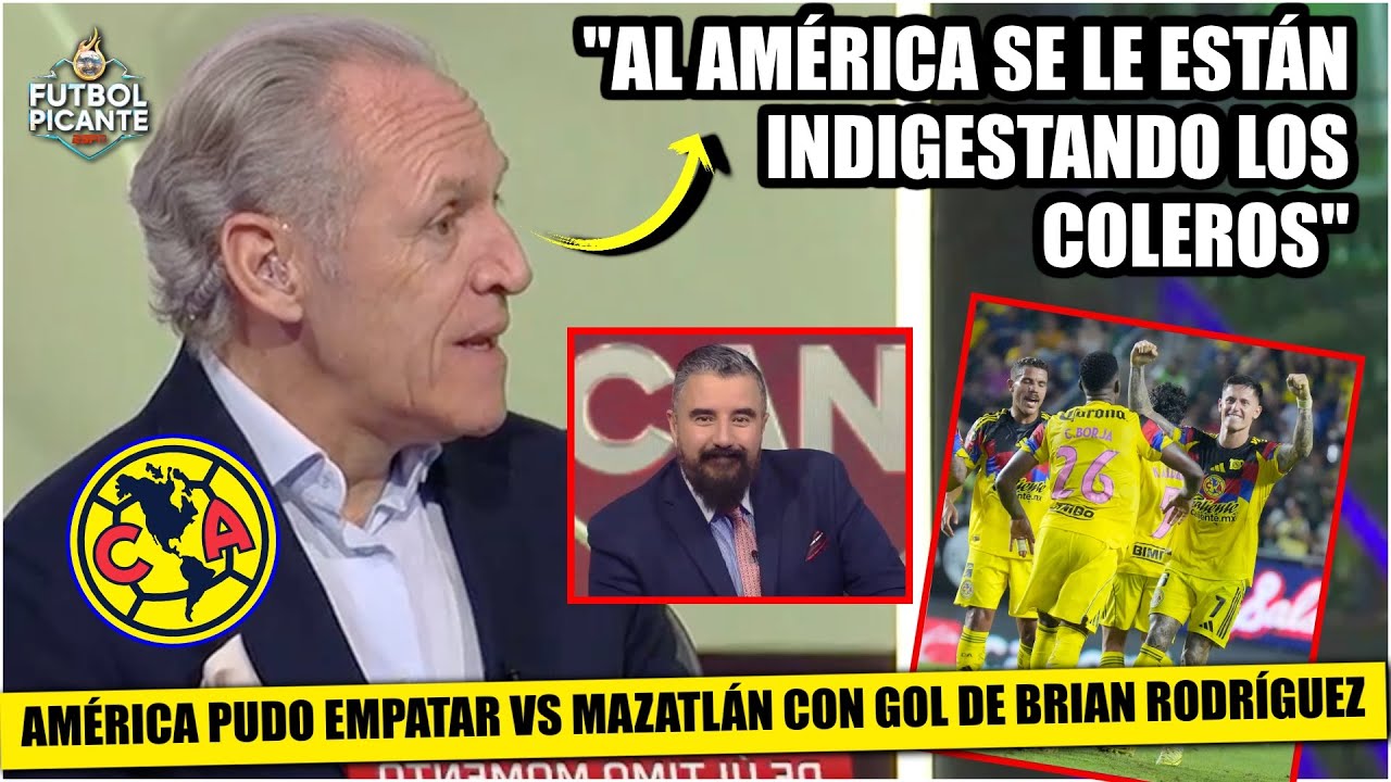 AMÉRICA sufrió, pero RESCATÓ EMPATE vs MAZATLAN y dejó ESCAPAR primer lugar LIGA MX | Futbol Picante