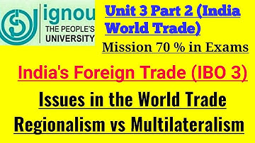 IGNOU- MISSION 70 %: M.COM IBO 3 UNIT 3 (PART 2) JUNE TEE EXPECTED Q&A