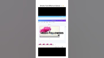 Master the art of creating smoke text effects in Canva!