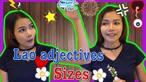 Learn Lao adjectives,Sizes. Ep.14
