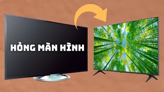 Thử Lấy MÀN HÌNH HƯ HỎNG Tivi Sony Lắp Cho Tivi LG Và Cái Kết