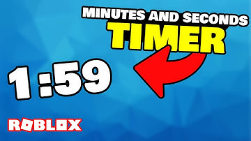 How to make a MINUTES AND SECONDS TIMER in ROBLOX STUDIO!