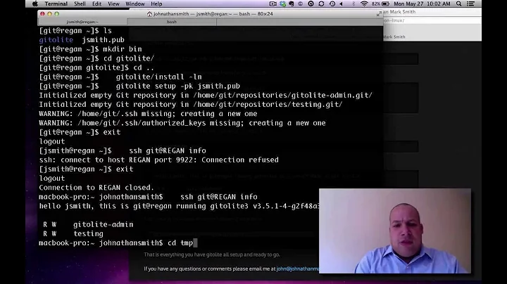 Installing Gitolite on Linux by Johnathan Mark Smith