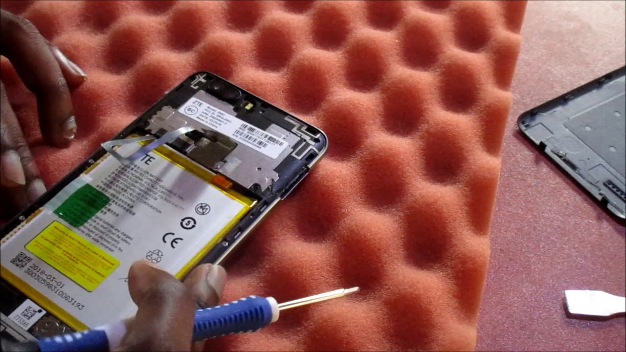 zte zmax z982 disassembly Screen or Battery replacement YouTube