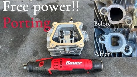 How to Port Mini Bike Head For Free! 212cc Predator