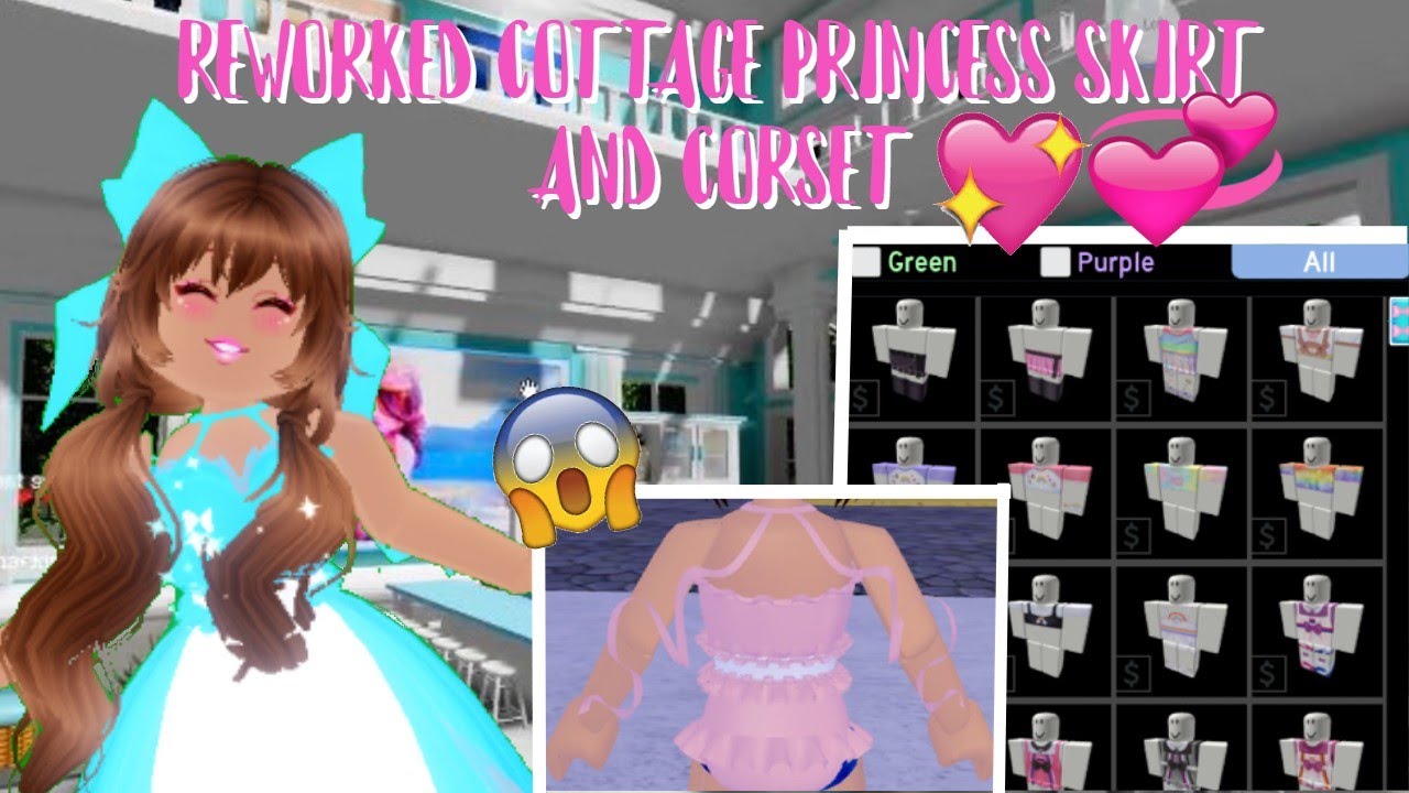 *NEW* REWORKED COTTAGE PRINCESS SKIRT&CORSET+NEW OUTFITS| Roblox Royale ...
