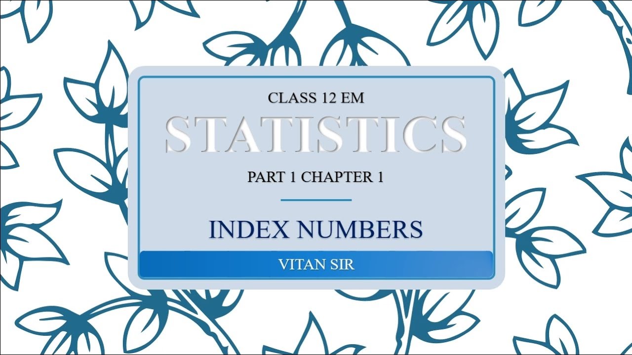 CLASS 12 STATISTICS EM PART 1 CHAPTER 1.2 EXERCISE 1.1 SOLUTION BY ...