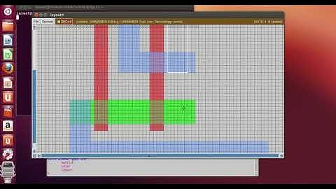 Layout of a two input and gate in Magic